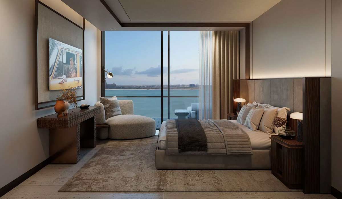 Master Bedroom with a View - Nobu Residences Marjan Island